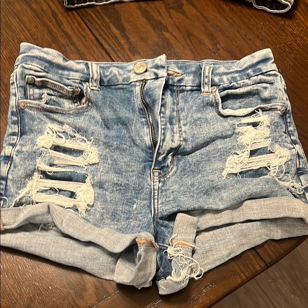 Denim Distressed Women's Shorts